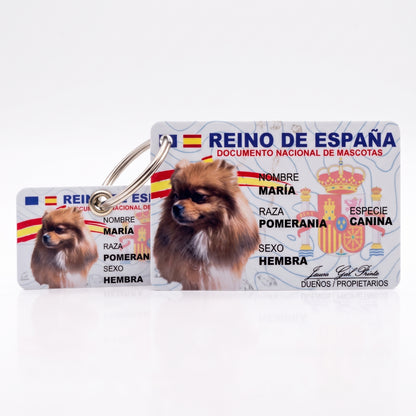 DNI de billetera + mini plaquita (All-in-One)🇪🇸